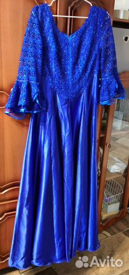 Платье нарядное Снегурочка атлас кружево 46-48