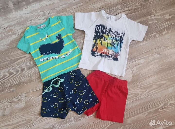 Костюм на мальчика (футболка + шорты) 68 р