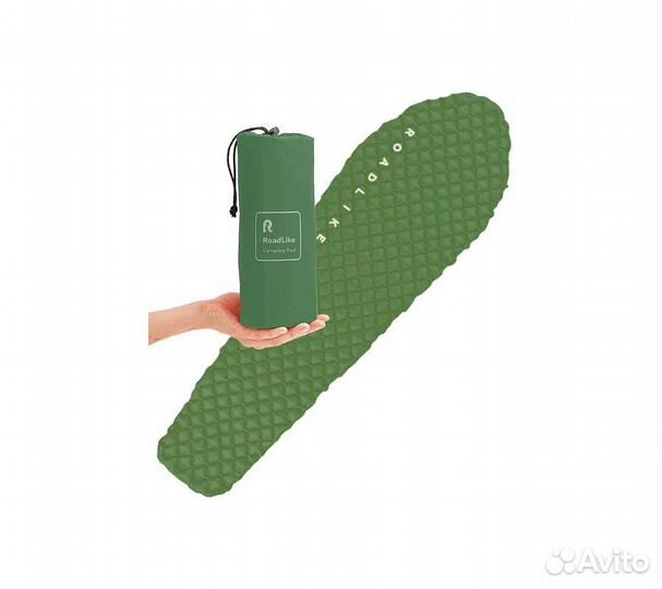 Коврик надувной туристический RoadLike Camping Зел