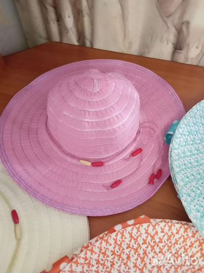 Шляпа женская соломенная