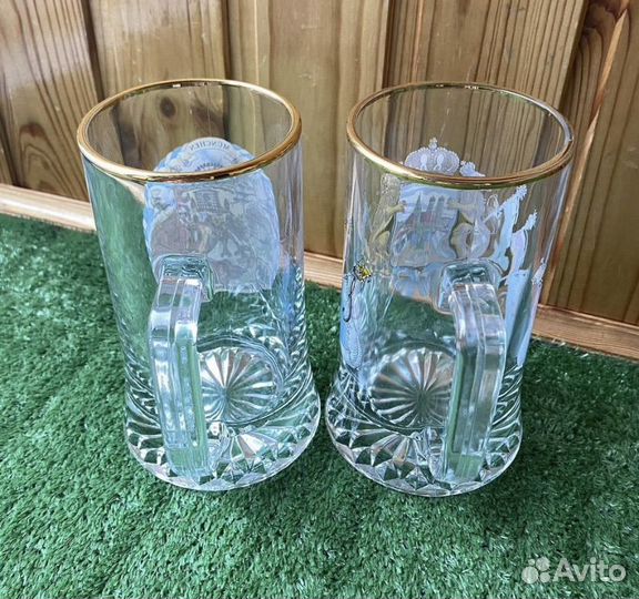 Кружка пивная Германия Россия Стекло Керамика