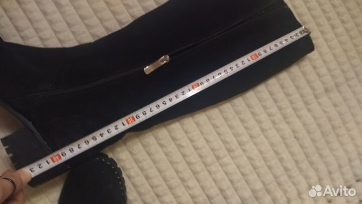 Сапоги замшевые евро зима 38