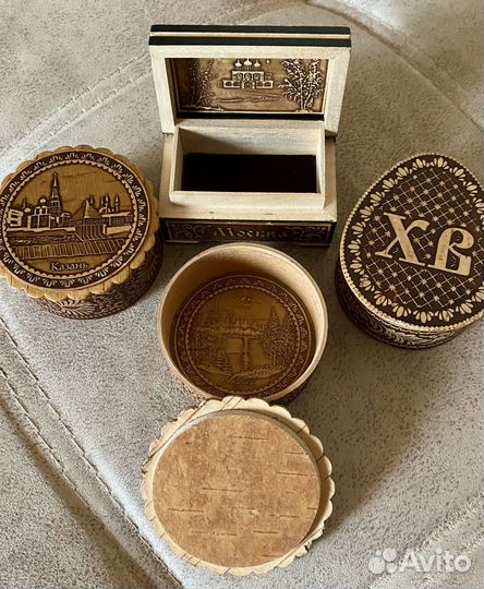 Сувениры, шкатулки,магниты (береста, дерево)