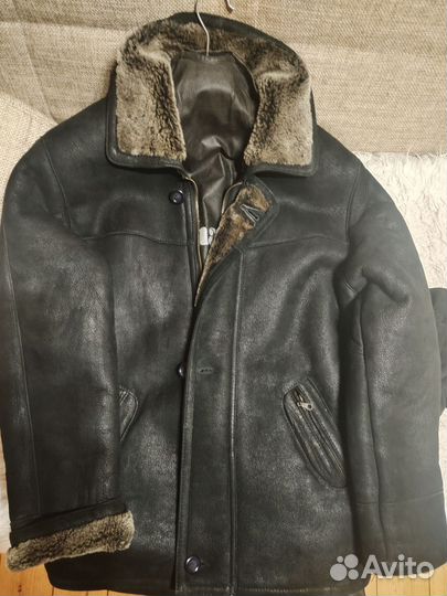 Дубленка натуральная мужская 48 размер