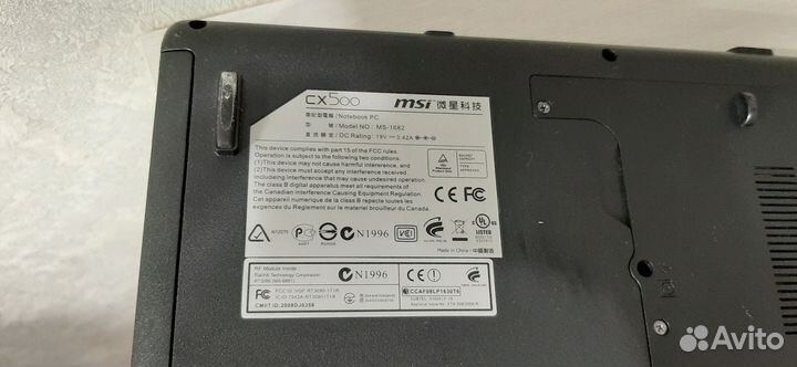 Ноутбук msi на запчасти