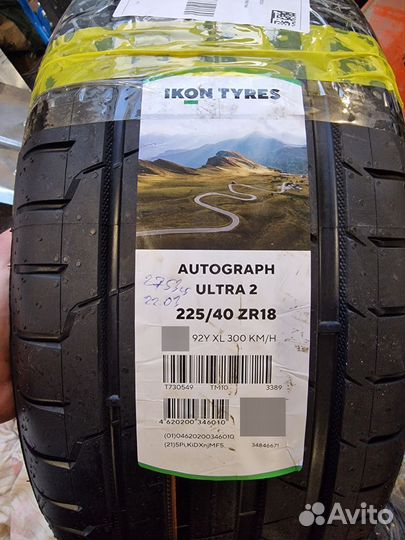 Ikon Tyres Autograph Ultra 2 225/40 R18 92Y