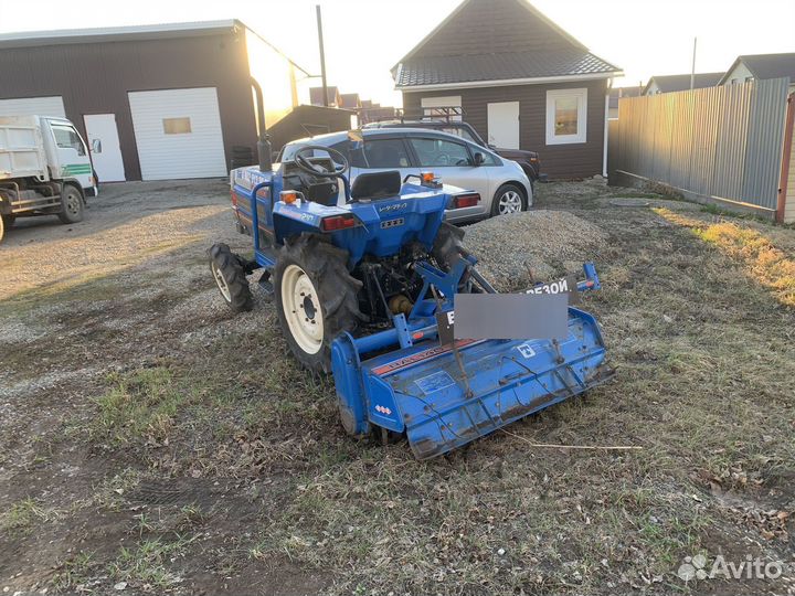 Вспашка земли фрезой минитрактором