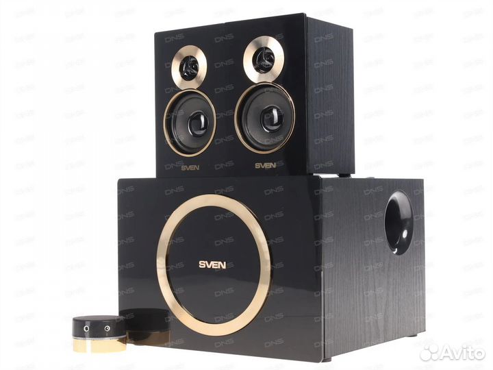 Колонки 2.1 sven MS-1085 gold