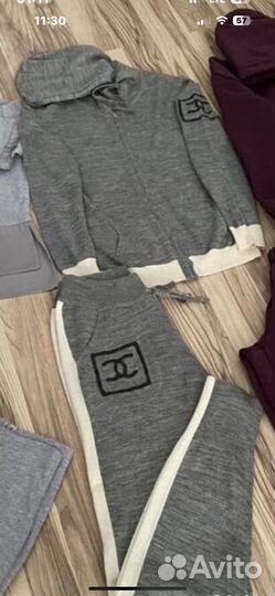 Прогулочный костюм Chanel женсский кашемир44-46