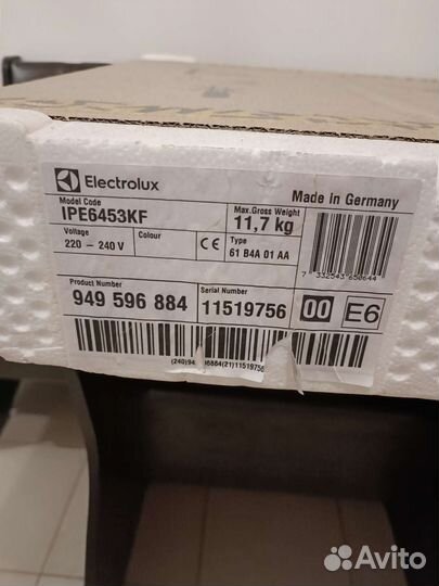 Варочная панель electrolux IPE 6453 KF