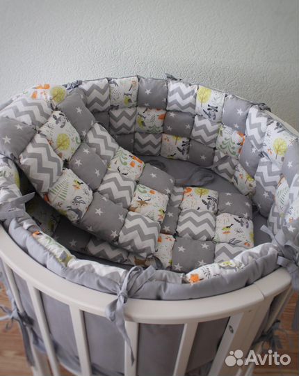 Бортики в кроватку Бомбон