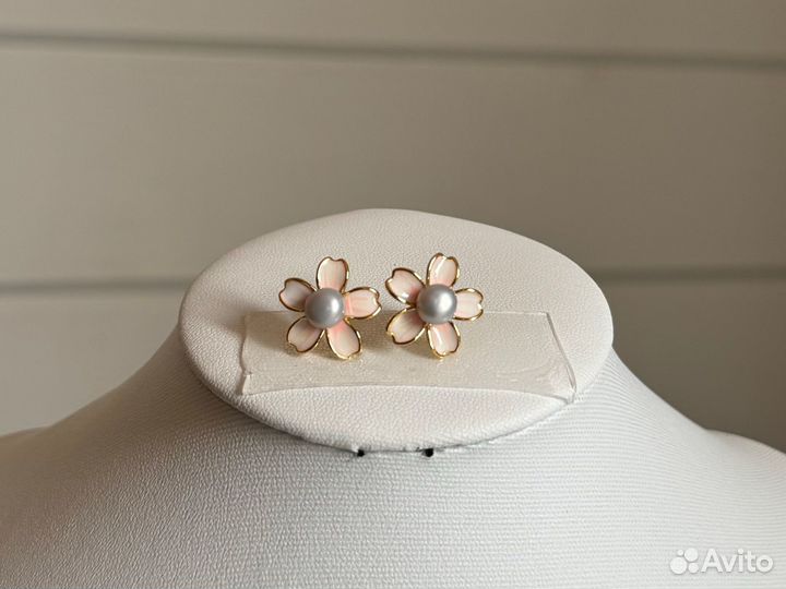 Сериги жемчужные 7 мм