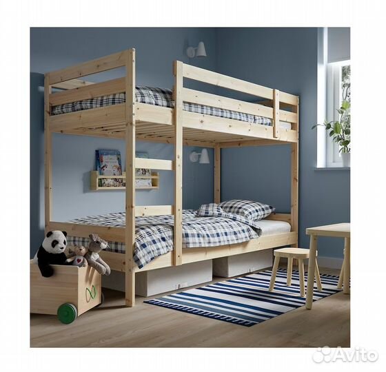 Икеа Мидал 2-х ярусная кровать 200х90 оригинал
