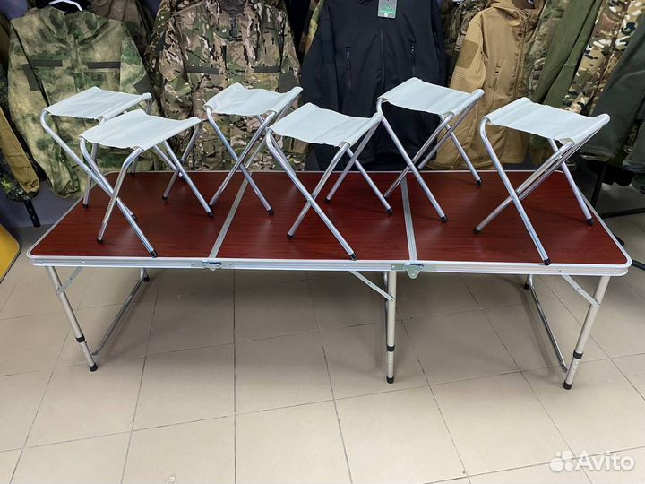 Стол складной 6 стульев
