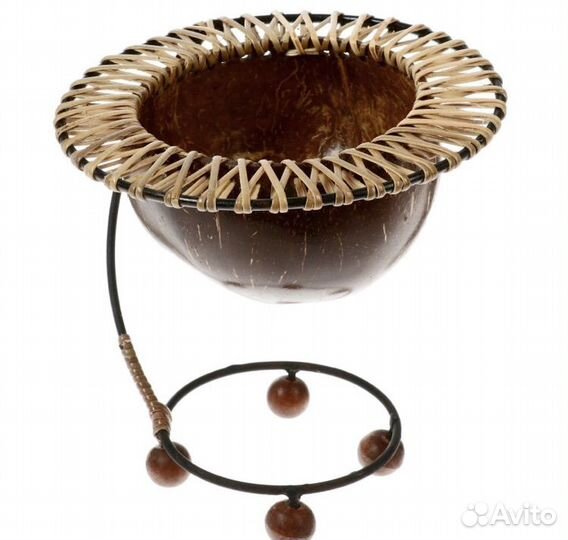 Подсвечник/шкатулка из кокоса