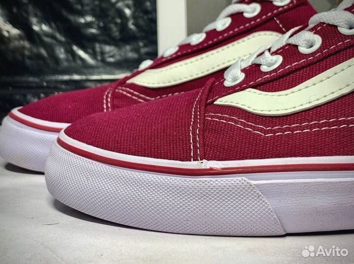 Кеды мужские vans красные