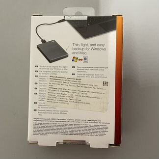 Новый внешний жесткий диск seagate 1tb