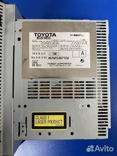 Штатная магнитола на land cruiser prado 120