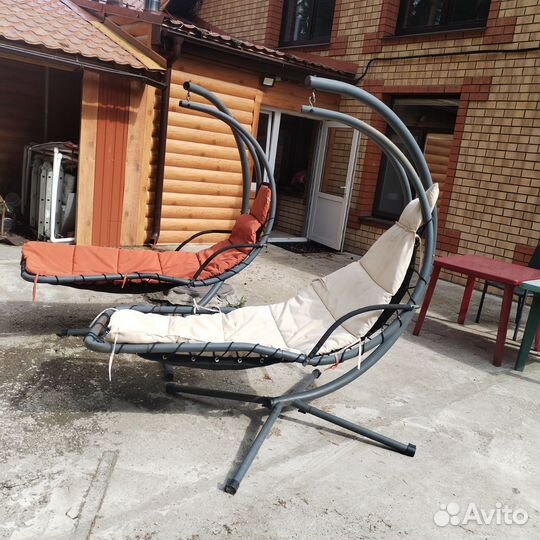 Садовые качели подвесные бу