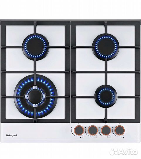 Газовая панель Weissgauff стеклокерамика, новая
