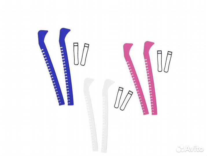 Чехлы пластиковые для лезвий фигурных коньков Gek