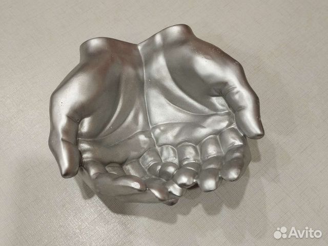 Ладони кашпо ваза из гипса в подарок