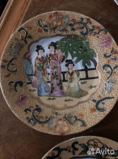 Тарелки декоративные фарфор СССР Шинуазри