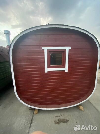 Баня бочка квадро 3,5 метра