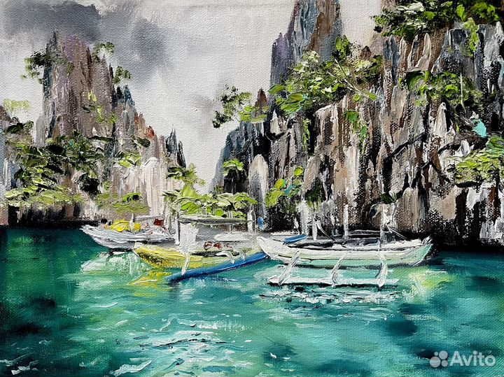 Картина Филиппины Пейзаж 30*40 холст