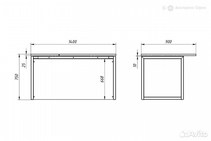 Стол письменный эргономичный правый Xten QP xqpct 149H(R)