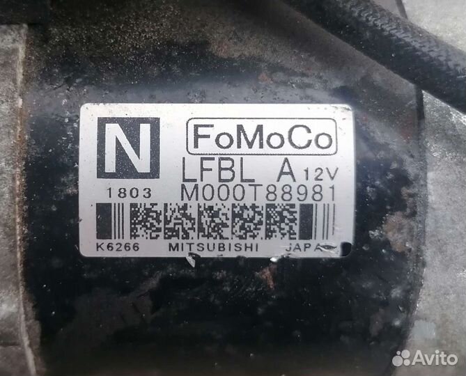 Стартер M000T876 CX-7, Mazda 3, Mazda 6, LF, L3