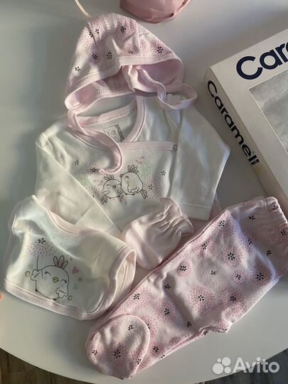 Подарочный набор для новорожденного 5в 1 Caramell