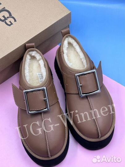 Угги женские Tasman Кожаные на платформе