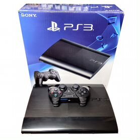 Playstation 3 Super Slim прошитая 1Тб+120 игр PS3