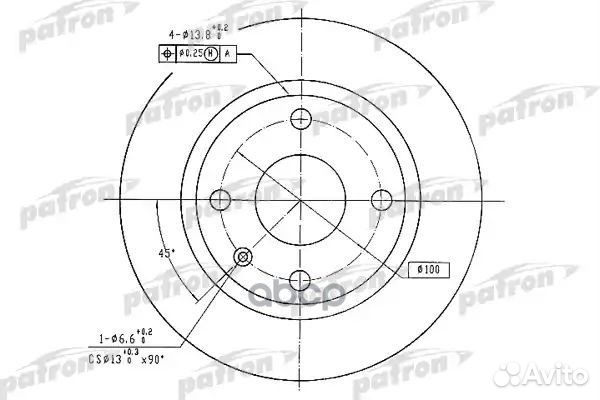 Диск тормозной передн seat: arosa 00-04, cordob