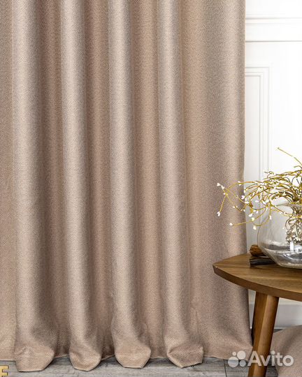 Комплект штор рогожка Орфей Нюд