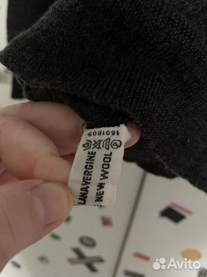 Шерстяной свитер джемпер woolmark италия xl eu 46