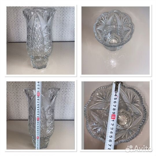 Вазы хрусталь времен СССР