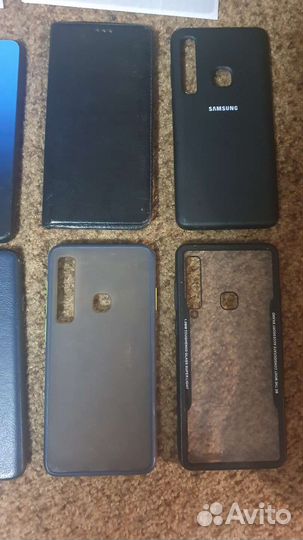 Чехлы и 2 защитных стекла на Samsung A9