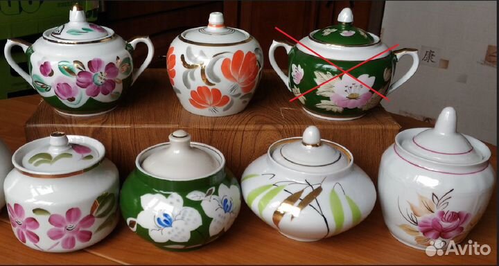 Сахарницы, крышки