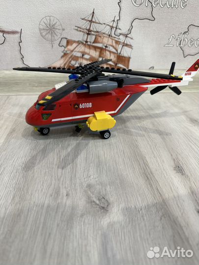 Lego пожарный вертолет