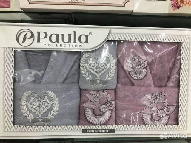 Набор полотенец с халатами семейный комплект