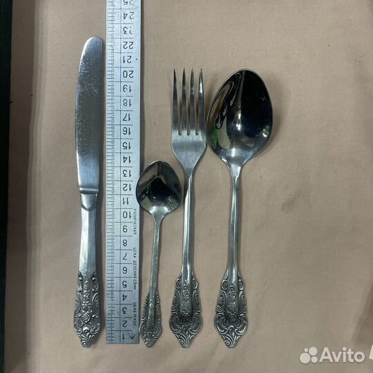 Набор столовый 22 предмета нержавейка СССР (сзр)