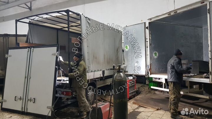 Ворота двери на будку. Изготовление фургона