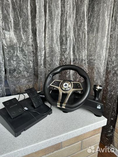 Руль игровой для ps4 и ps3 Defender Hurricane