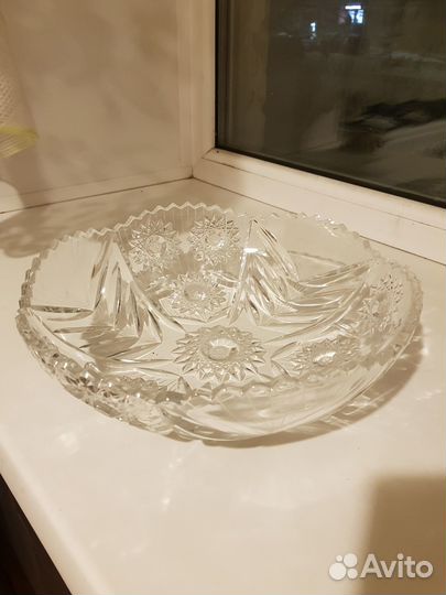 Салатник хрустальный большой