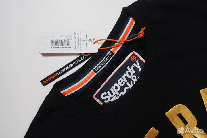 L Футболка Superdry Track&Field Lite Metallic Tee