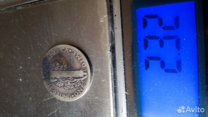 Монета старый сша(меркурий) 1925год.серебро