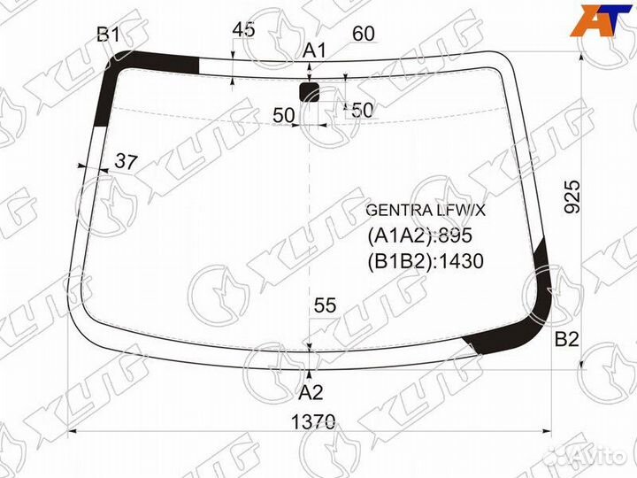 Лобовое стекло на Chevrolet Aveo 06-11г