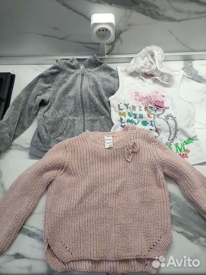 Одежда пакетом на девочку 74 80